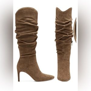 Vince Camino Armonda sandy brown high suede boots